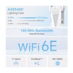 ⁦TP-Link RE815XE AXE5400 Mesh WiFi 6E Range Extender⁩ - الصورة ⁦4⁩