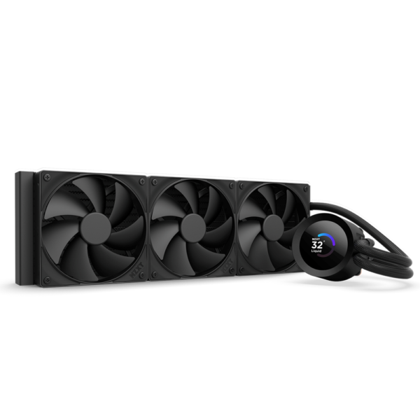 NZXT Kraken Plus 360 – 360mm AIO Liquid Cooler with 1.54″ LCD, Black