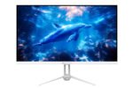 شاشة ألعاب Sades RT-Dolphin SA-F03F27 مقاس 27 بوصة بدقة FHD 1920×1080، معدل تحديث 240Hz، زمن استجابة 1ms، منفذ HDMI 2.1، لوحة IPS مسطّحة – اللون الأبيض