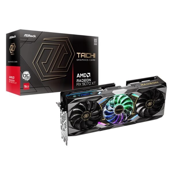 ASRock 16GB AMD Radeon RX 9070 XT Taichi OC VGA Graphic Card