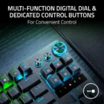 ⁦Razer Huntsman V3 Pro Tenkeyless 8KHz – Black, Analog Optical eSports Gaming Keyboard⁩ - الصورة ⁦2⁩