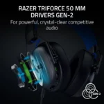 Razer BlackShark V3 X HyperSpeed Wireless Esports Gaming Headset, Black - Image 4