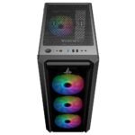 ⁦Sharx STRIKER S200B Mid Tower Gaming PC Case – Black (4-Fans)⁩ - الصورة ⁦5⁩