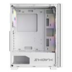 ⁦Sharx STRIKER S200W Mid Tower Gaming PC Case – White (4-Fans)⁩ - الصورة ⁦6⁩
