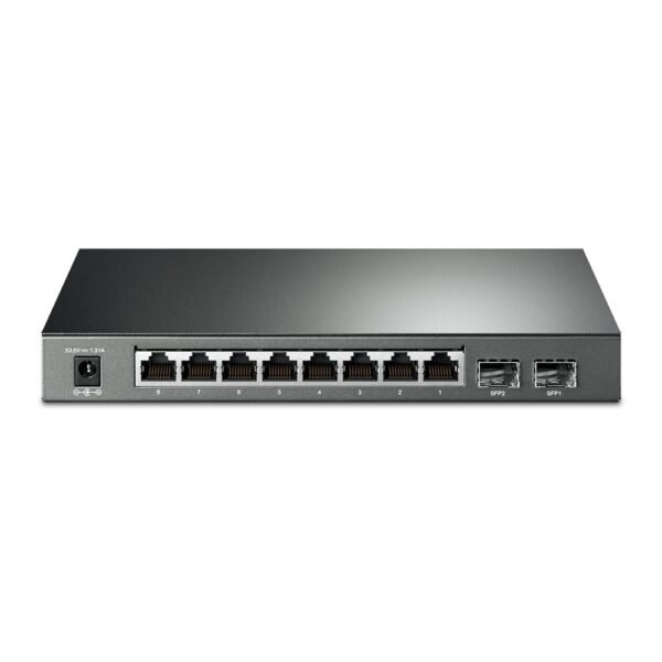 TP-Link SG2210P JetStream 10-Port Gigabit Smart Switch with 8-Port PoE+ – 61W