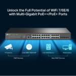 ⁦TP-Link SG3428XPPM2 Omada 24-Port 2.5GBASE-T and 4-Port 10GE SFP+ L2+ Managed Switch with 16-Port PoE+ & 8-Port PoE++⁩ - الصورة ⁦2⁩