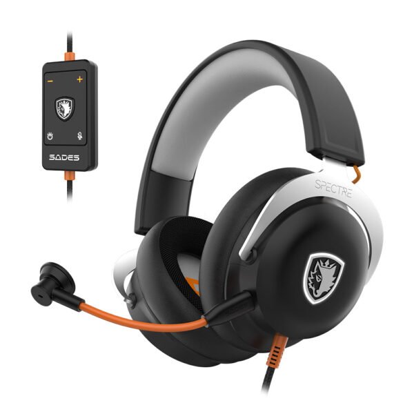 سايدس سبيكترا سماعة ألعاب SA-915B بصوت محيطي افتراضي 7.1 عبر USB – أسود