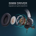 ⁦سايدس سبيكترا سماعة ألعاب SA-915B بصوت محيطي افتراضي 7.1 عبر USB – أسود⁩ - الصورة ⁦8⁩