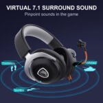 ⁦سايدس سبيكترا سماعة ألعاب SA-915B بصوت محيطي افتراضي 7.1 عبر USB – أسود⁩ - الصورة ⁦10⁩