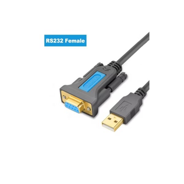 Jasoz USB to RS232 Female COM Port Serial Cable Adapter – 1.5m