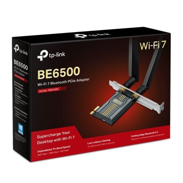 TP-Link PCIE ADAPTER TBE400E BE6500 WiFi 7 Bluetooth 5.4
