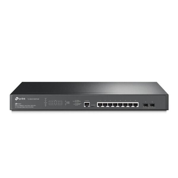 TP-Link SG3210XHP-M2 JetStream 8-Port 2.5GBASE-T and 2-Port 10GE SFP+ L2+ Managed Switch with 8-Port PoE+