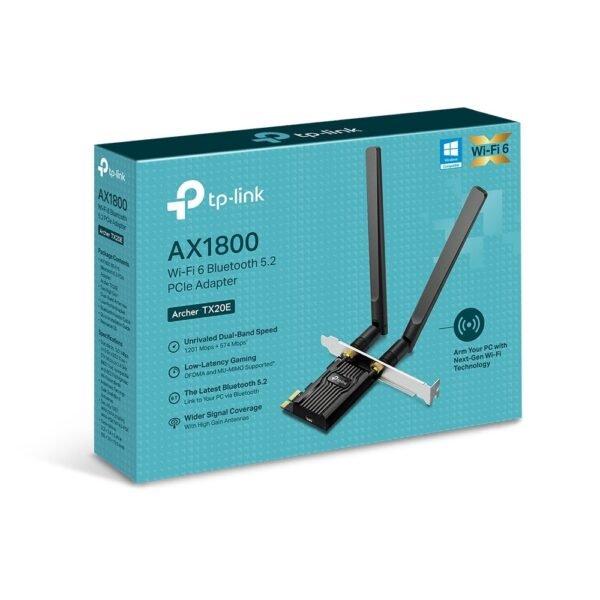 TP-Link PCI ADAPTER TX20E AX1800 Wi-Fi 6 Bluetooth 5.2