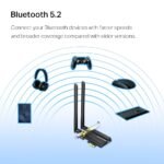 ⁦TP-Link TX50E AX3000 WiFi 6 Bluetooth 5.0 PCIe Adapter⁩ - الصورة ⁦2⁩