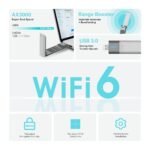 ⁦TP-Link TX50UH AX3000 WiFi 6 High Gain Wireless USB Adapter⁩ - الصورة ⁦5⁩