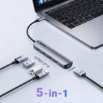 يوجرين محول من يو إس بي سي إلى 4 منافذ يو إس بي 3.0 مع منفذ إتش دي إم آي - Image 3