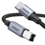 UGreen US370 USB-C to Printer (B) Cable Nylon Braided – 2M