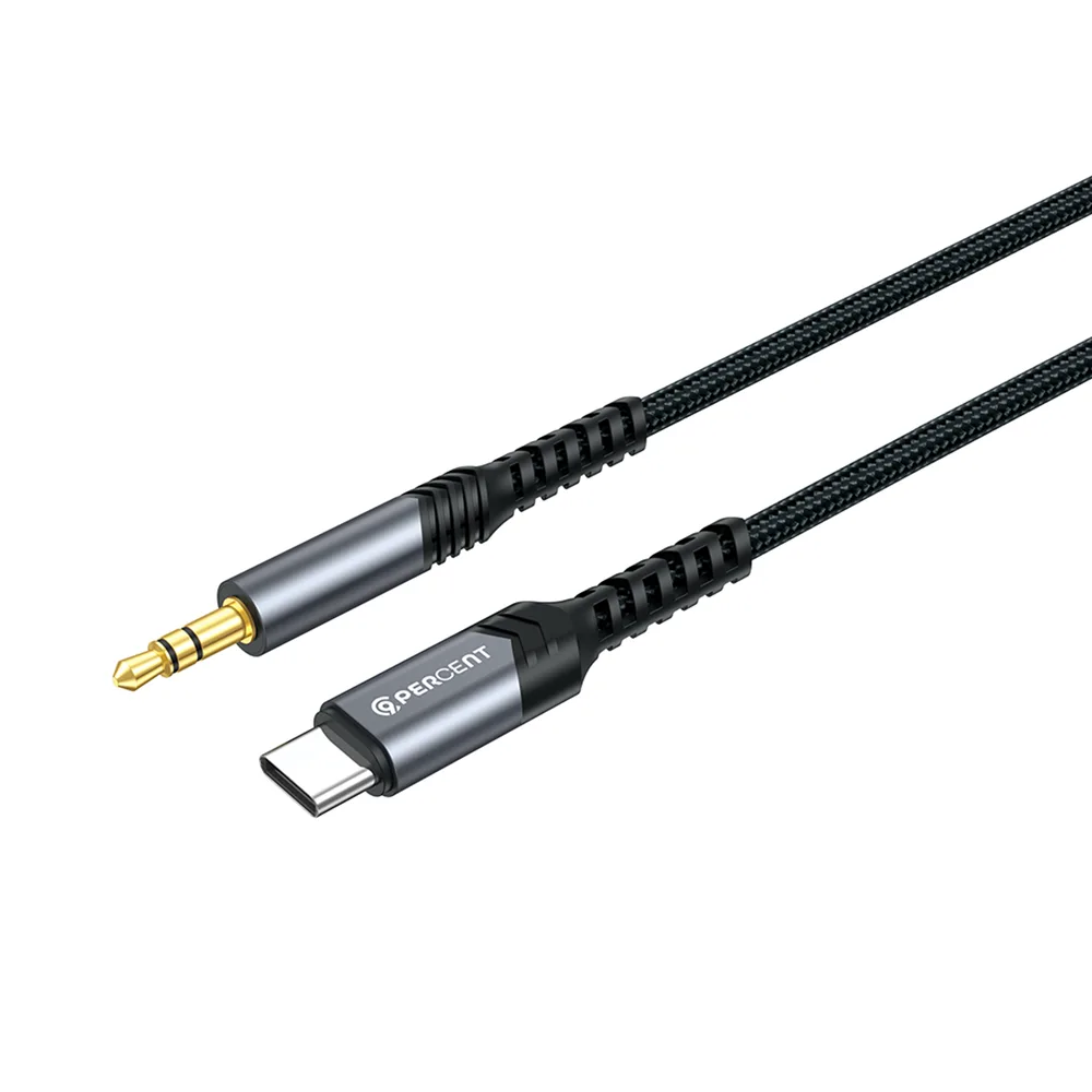 USB-C to AUX 90 Percent AudioLine 90 Series Lightning to 3.5mm Audio Cable – 1.2M - Image 1
