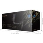 ⁦ميكروفون ألعاب سادِس نايت أول SA-M01B بإضاءة RGB - اسود⁩ - الصورة ⁦4⁩