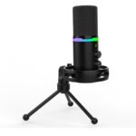 ⁦ميكروفون ألعاب ديناميكي سادِس أبيكس أول SA-M02 بإضاءة RGB – أسود⁩ - الصورة ⁦3⁩