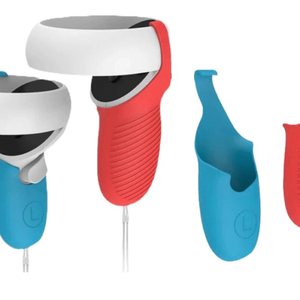 غطاء سيليكون من DOBE لوحدات تحكم Oculus Quest 2 – لون أحمر