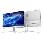 شاشة ألعاب مسطحة IPS من سايدس طراز SL-Sealion-24 PLUS SA-F05F24W، مقاس 24 بوصة، بدقة FHD، ومعدل تحديث 165 هرتز، وزمن استجابة 1 مللي ثانية، ومنفذ HDMI 2.1 - لون أبيض