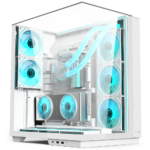 Acer V333W Mid-Tower Gaming PC Case – White (8 Fans)