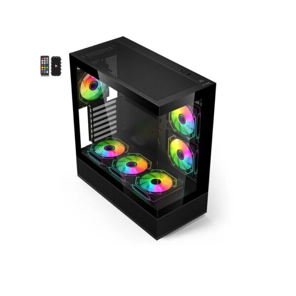 Acer V930B Mid Tower Gaming PC Case – Black (6-Fans)