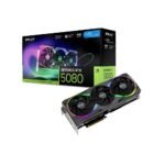 PNY 16GB GeForce RTX 5080 ARGB EPIC-X RGB Overclocked Triple Fan GPU VGA Graphic Card
