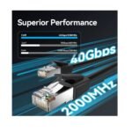 ⁦Vention Cat8 SFTP Ethernet Network Patch Cable 40Gbps 2000MHz, 1m⁩ - الصورة ⁦5⁩