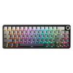 لوحة مفاتيح ميكانيكية لاسلكية ATTACK SHARK X66 60% مع أغطية مفاتيح PBT مطبوعة جانبيًا - Gradient Black Moon Light