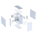 ⁦ASUS Prime AP303 Tempered Glass Panel ATX Gaming PC Case – White⁩ - الصورة ⁦2⁩
