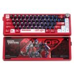 لوحة مفاتيح ميكانيكية من الألمنيوم Transformers TF-GK02 مع إضاءة RGB – إصدار برايم الأحمر (أوبتيموس برايم)