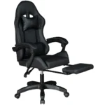 Gadgeton Gaming Chair with Footrest – Black