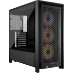 Corsair FRAME 4000D RS ARGB Modular Mid-Tower PC Case — Black, 3-Fans