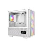 DeepCool CH560 Digital Tempered Glass Mid-Tower PC Case, 4-Fan (White) - Image 3