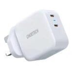 CHOETECH PD 40W Dual USB-C Charger PD6009-UK – White - Level UpLevel UpAdapterPD6009 UK