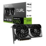 اسوس كرت شاشة دوال جي فورس RTX 5060 او سي ادفانس سعة 8GB GDDR7  - اسود