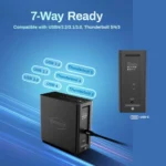 ⁦TerraMaster D4SSD 4-Bay USB-C M.2 NVME Enclosure Case, Palm Sized⁩ - الصورة ⁦3⁩