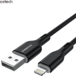 كابل Choetech XAL-0003 USB-A إلى Lightning بقدرة 2.4 أمبير وطول 1 متر – أسود