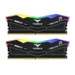 T-Force 64GB 6000MHz DDR5 Delta RGB Desktop RAM Kit, (32GB x2) Black