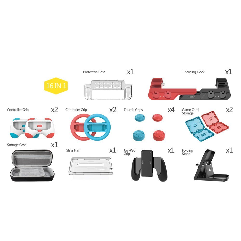 DOBE 16-in-1 Sports Suit for Nintendo Switch - Level UpDobeSwitch Controller6972520255809