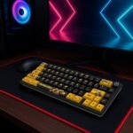 ⁦لوحة مفاتيح ميكانيكية لاسلكية بإضاءة RGB من ترانسفورمرز بامبلبي TF-GK02 – أسود وأصفر⁩ - الصورة ⁦4⁩