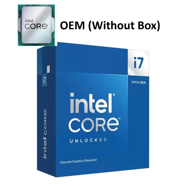 Intel Core i7-14700KF 14th Gen Raptor Lake Desktop Processor (OEM) Without Box