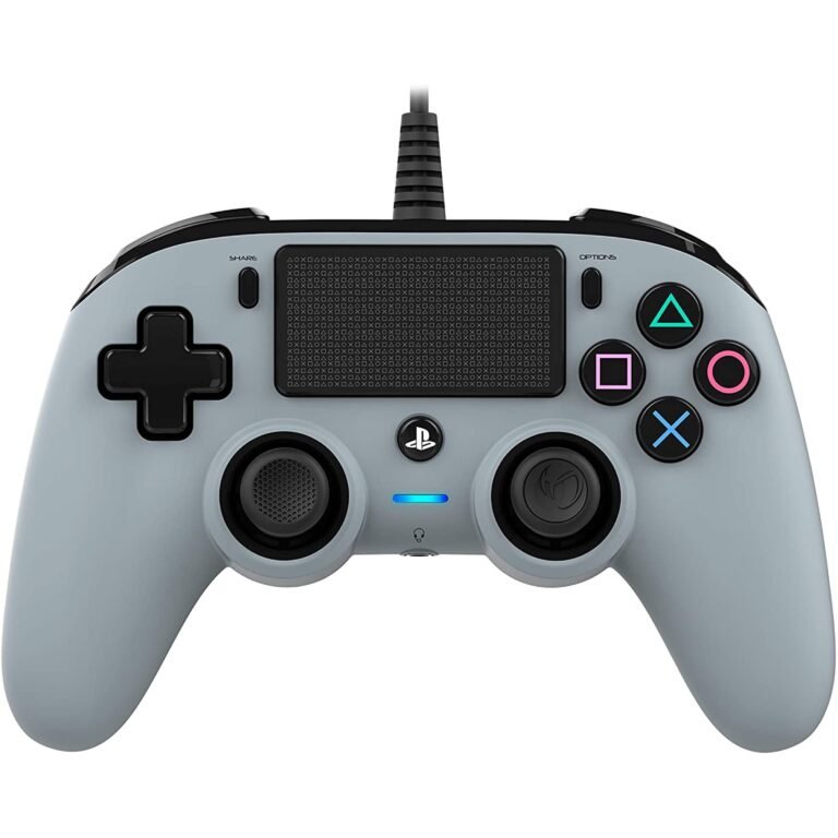 Nacon Wired Compact Controller for PlayStation 4 - Gray - Level Up