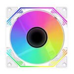 ⁦شاركس مجموعة مراوح كيس الكمبيوتر ٣ قطع، أبيض⁩ - الصورة ⁦2⁩