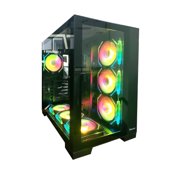 Huntkey MVP Apollo Max Mid Tower PC Case – Black, 7 Fans