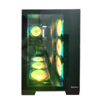 ⁦Huntkey MVP Apollo Max Mid Tower PC Case – Black, 7 Fans⁩ - الصورة ⁦2⁩