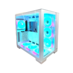 Huntkey MVP Apollo Max Mid Tower PC Case – White, 7 Fans