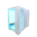 ⁦Huntkey MVP Apollo Max Mid Tower PC Case – White, 7 Fans⁩ - الصورة ⁦2⁩